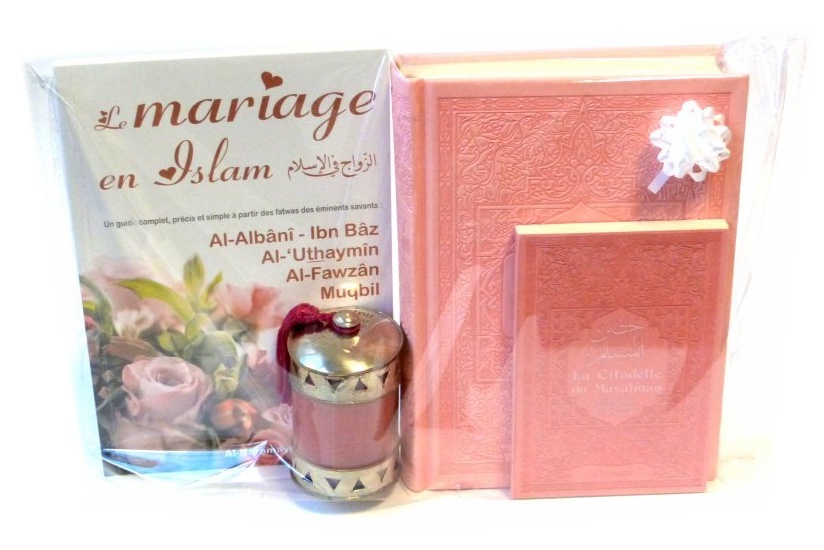 Coffret Cadeau Couple ou Mariage : Le Noble Coran Rainbow avec couleurs  Arc-en-ciel (Bilingue français/arabe), La Citadelle