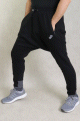 Saroual homme - Pantalon Jogging tissu molletonne poches zip - Marque Best Ummah - Couleur noir