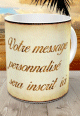 Tasse cadeau avec message personnalise - Mug arabesque sur papyrus