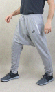 Pantalon jogging Seroual leger poches zip blanches pour homme - Sarouel Marque Best Ummah - Couleur Gris clair chine