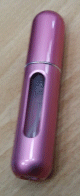 Mini-atomiseur de parfum pour Voyage - Bouteille vaporisateur vide en aluminium - Mauve