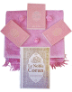 Pack Cadeau Femme Musulmane(Le Noble Coran - Tapis et 3 Livres rose clair assortis)