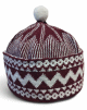 Bonnet chachiya d'hiver pour homme - Couleur rouge bordeaux Bonnet chachiya d'hiver pour homme - Couleur rouge bordeaux