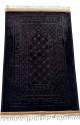 Grand tapis de prière de luxe (80x120 cm pour 1 à 2 personnes) - Sajjada salat - couleur noire unie avec motifs discrets Grand tapis de prière de luxe (80x120 cm pour 1 à 2 personnes) - Sajjada salat - couleur noire unie avec motifs discrets