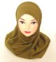 Hijab deux pieces vert kaki
